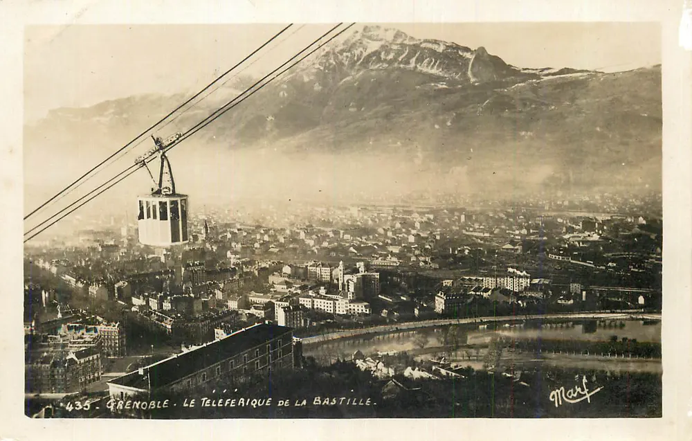 Grenoble - O Teleférico da Bastilha — Marf, n°435 - Frente