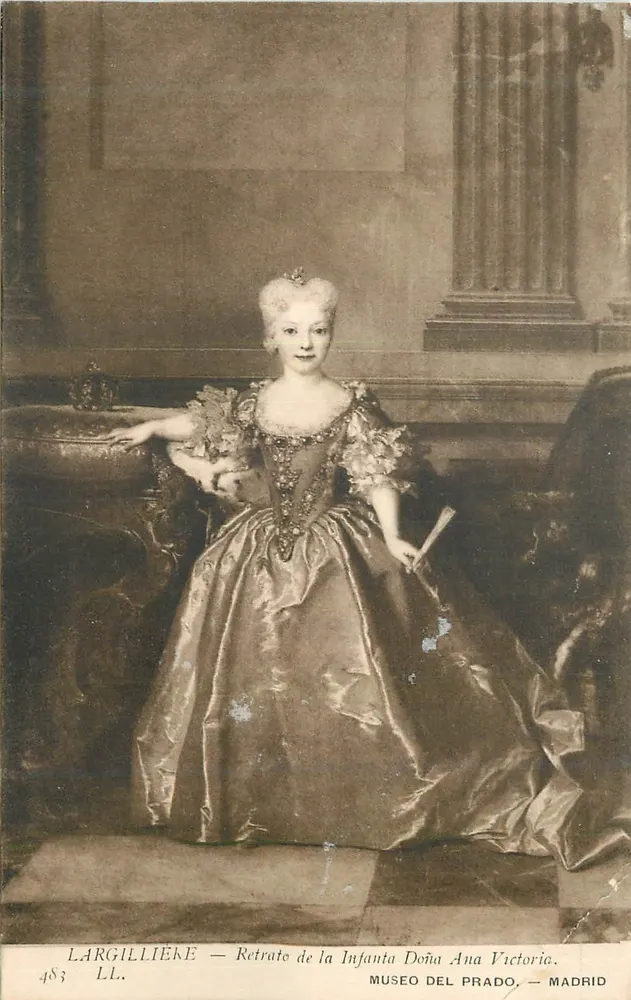 Retrato da Infanta Dona Ana Vitória — LARGILLIÈRE — Museu do Prado, Madrid - Frente