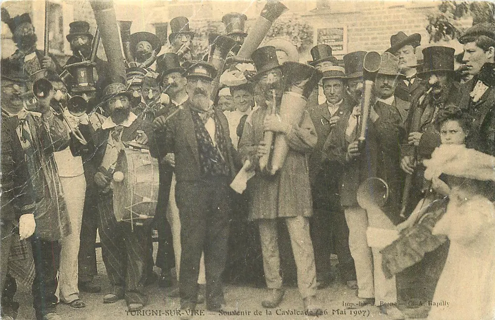 Turigni-sur-Vire — Herinnering aan de Tocht (26 Mei 1907) — Impr. J. Beene, Ch. A. Rapilly - Voorkant