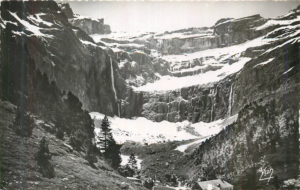 Gorges da Ardèche — vista panorâmica nevada — editor Yan, número de série não visível - Frente