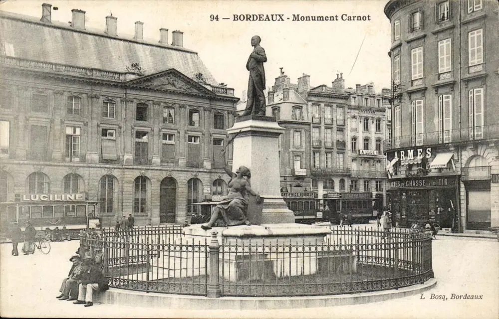 Bordeaux - Monument Carnot — editor L. Bosq, n°94 - Frente