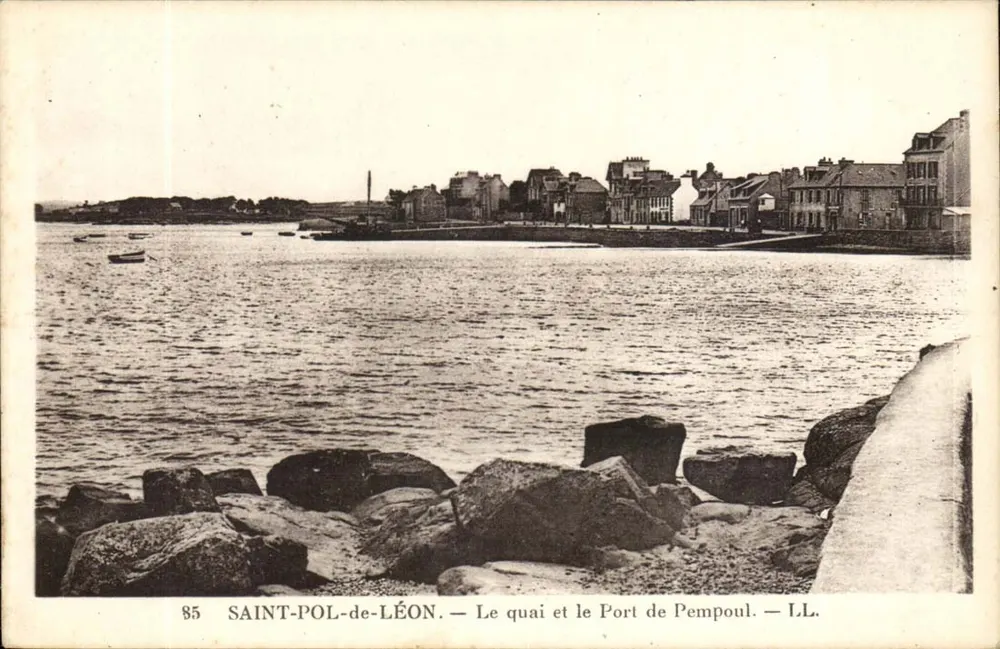 SAINT-POL-de-LÉON — Der Kai und der Hafen von Pempoul — LL. — n°85 - Vorderseite