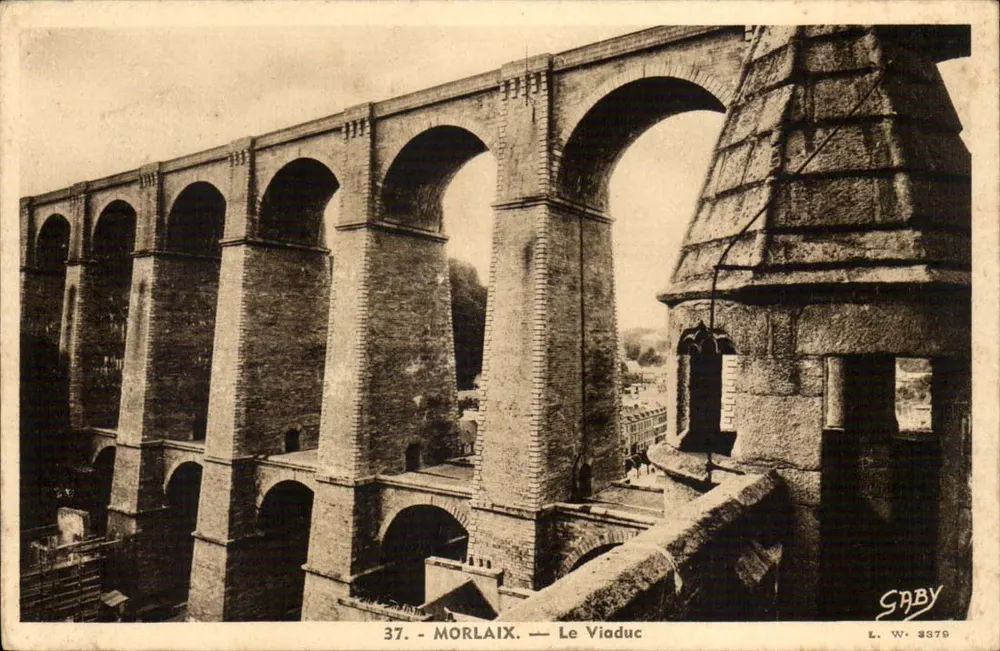 Morlaix — Most — G. Artaud, wydawca Closé, Nantes - Awers