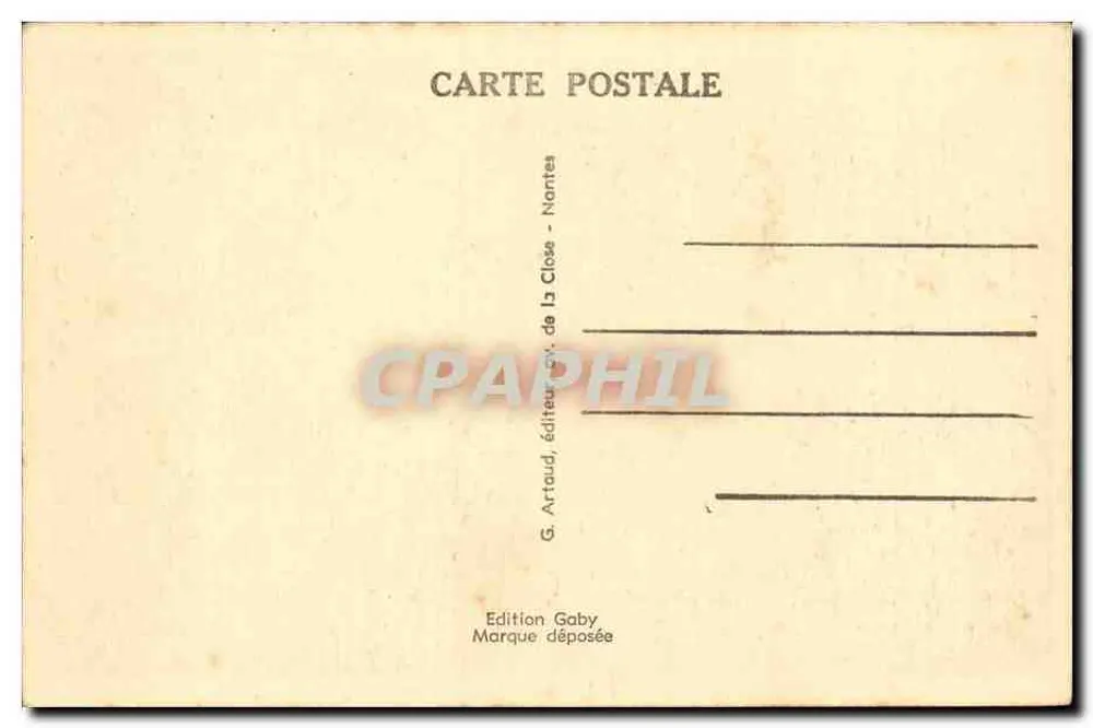 Morlaix — Most — G. Artaud, wydawca Closé, Nantes - Rewers