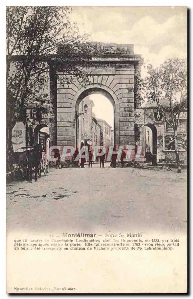 Montélimar — Porta Saint-Martin — Nouvelles Galeries, Montélimar - Frente