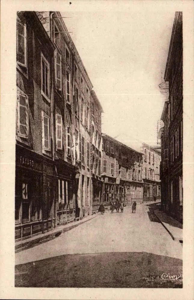 PANISSIÈRES (Loire) — Rue de la République - Bas — Fayard, uitgever - Voorkant