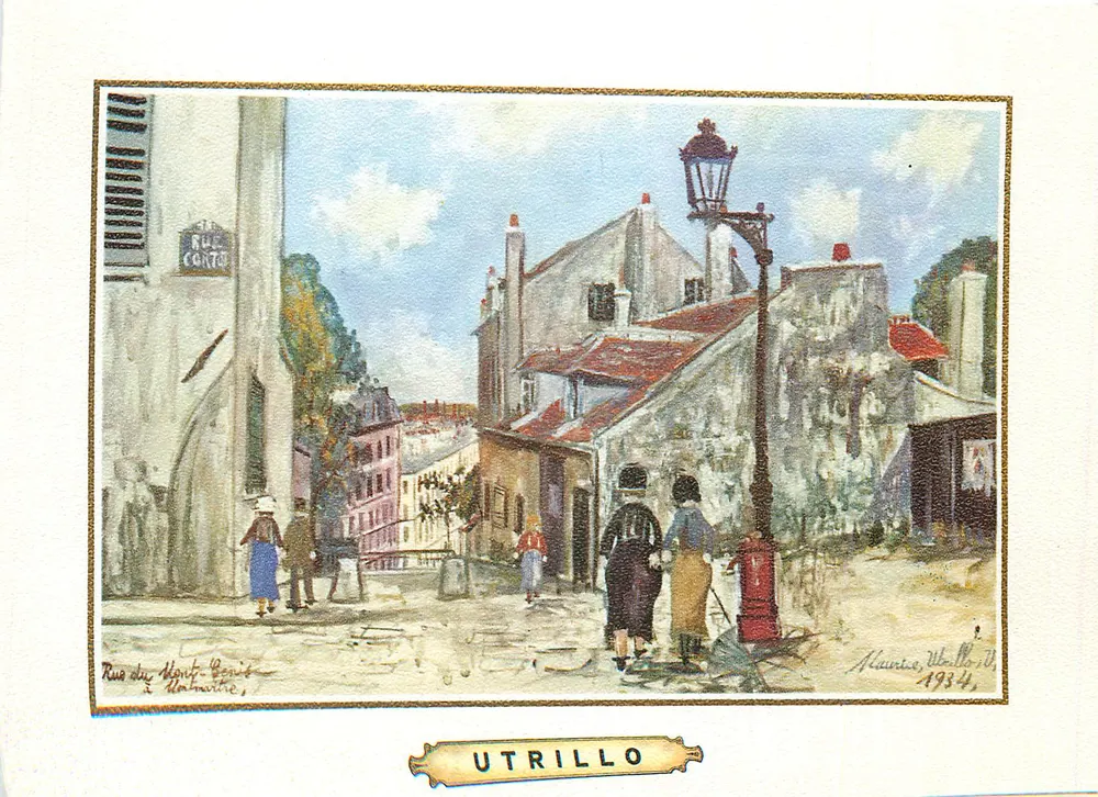Rue du Mont-Genis — Montmartre — Utrillo, 1934 - Frente