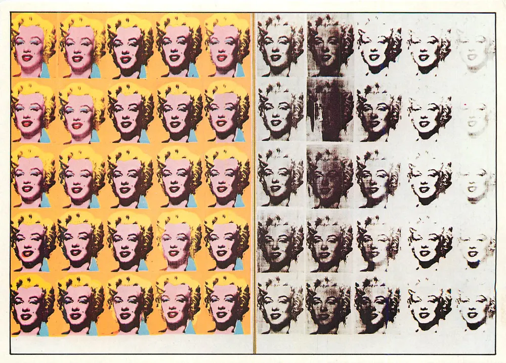 Marilyn Monroe — seria sztuki pop — Andy Warhol - Awers