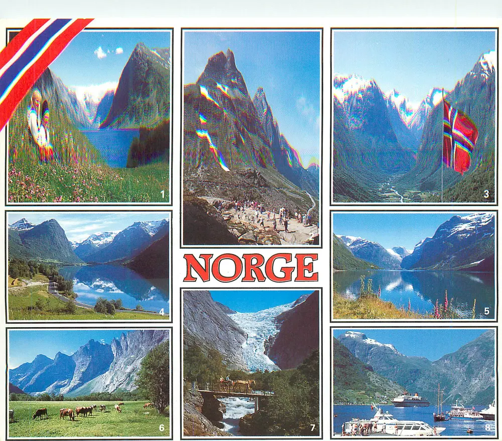 Noruega — paisagens e fiordes — editor não visível - Frente