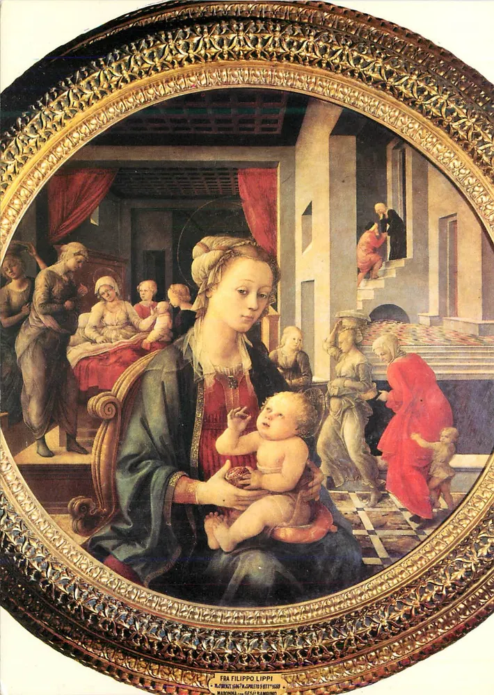 Gekreuzte Madonna mit dem Kind — Fra Filippo Lippi — unbekannter Verleger - Vorderseite