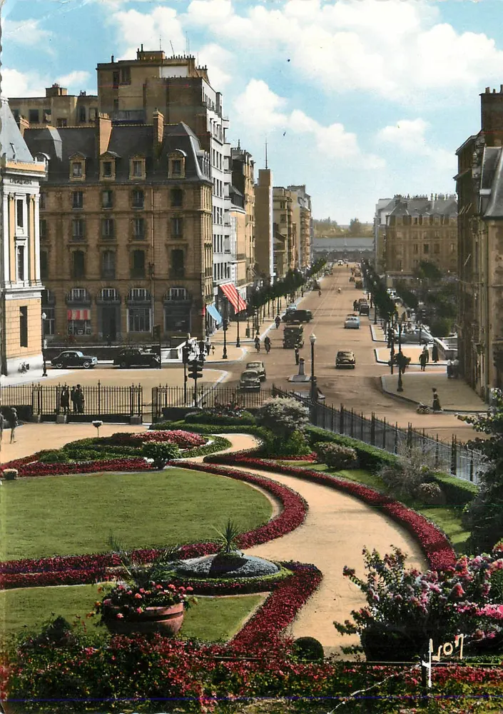 Place de la Concorde — Paris — Blick vom Garten — Verleger L. Loït, n° 407 - Vorderseite