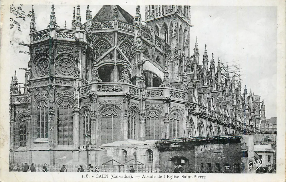 Caen (Calvados) — Abside da Igreja de São Pedro — Editora SABY, n° 118 - Frente