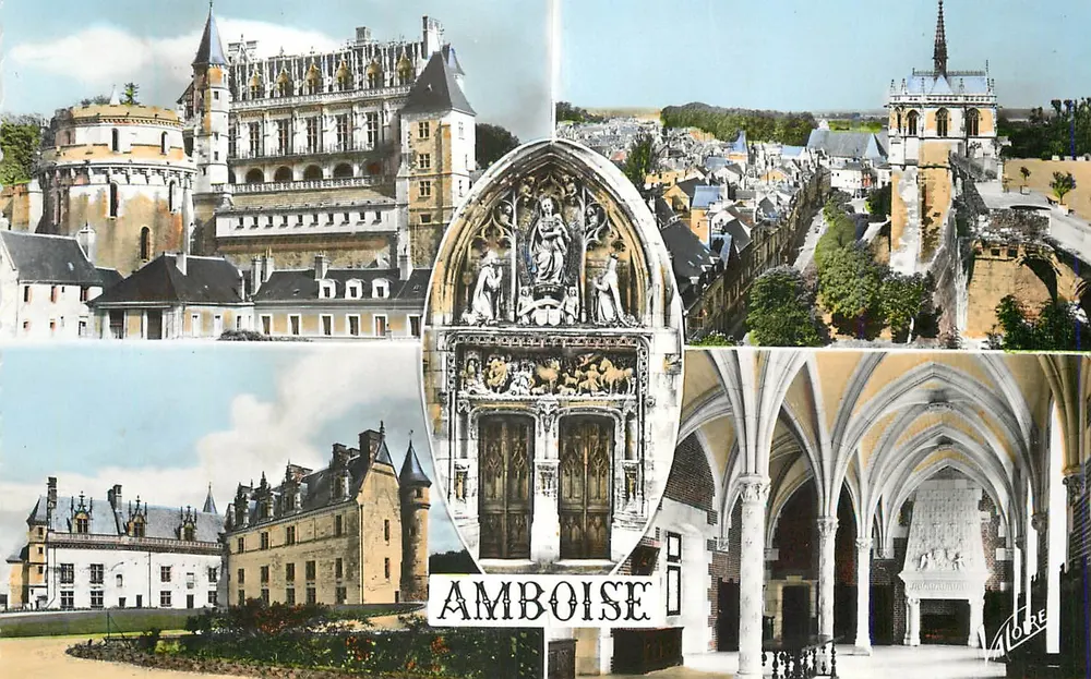 Amboise — Château, cathédrale et monuments — éditeur M. LOIRE, n° de série non visible - Recto
