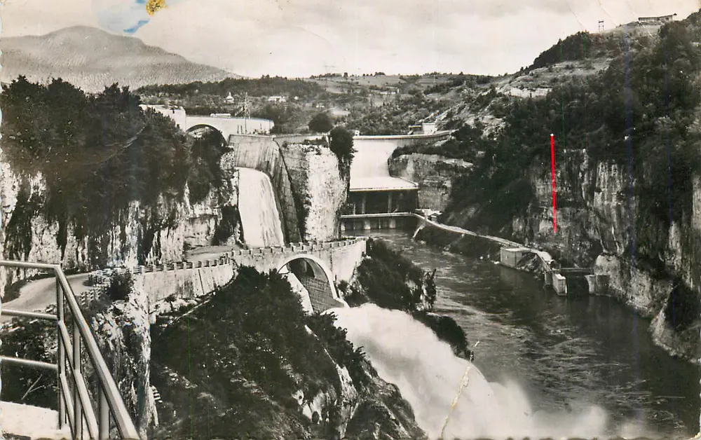 Wasserfall der Durance — Panoramablick — Verleger nicht identifizierbar - Vorderseite