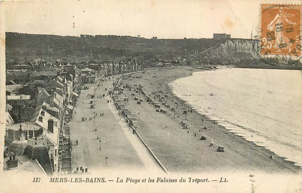MERS-LES-BAINS — Die Strände und Klippen von Tréport — LL - Vorderseite