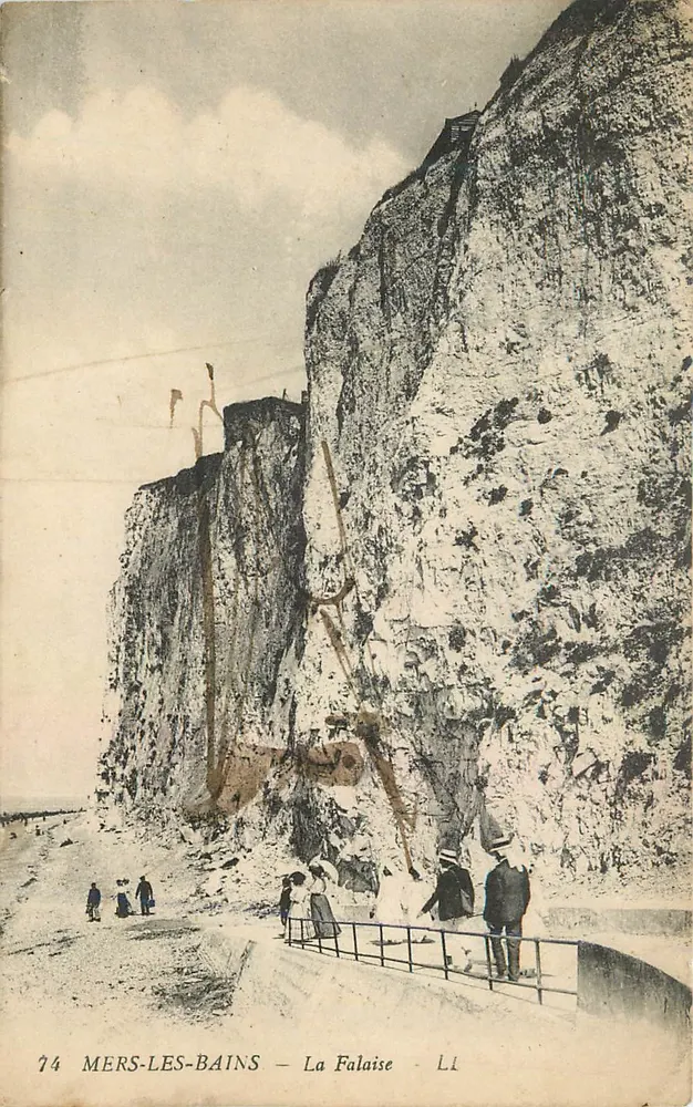 Mers-les-Bains — La Falaise — editor L1, n°74 - Frente