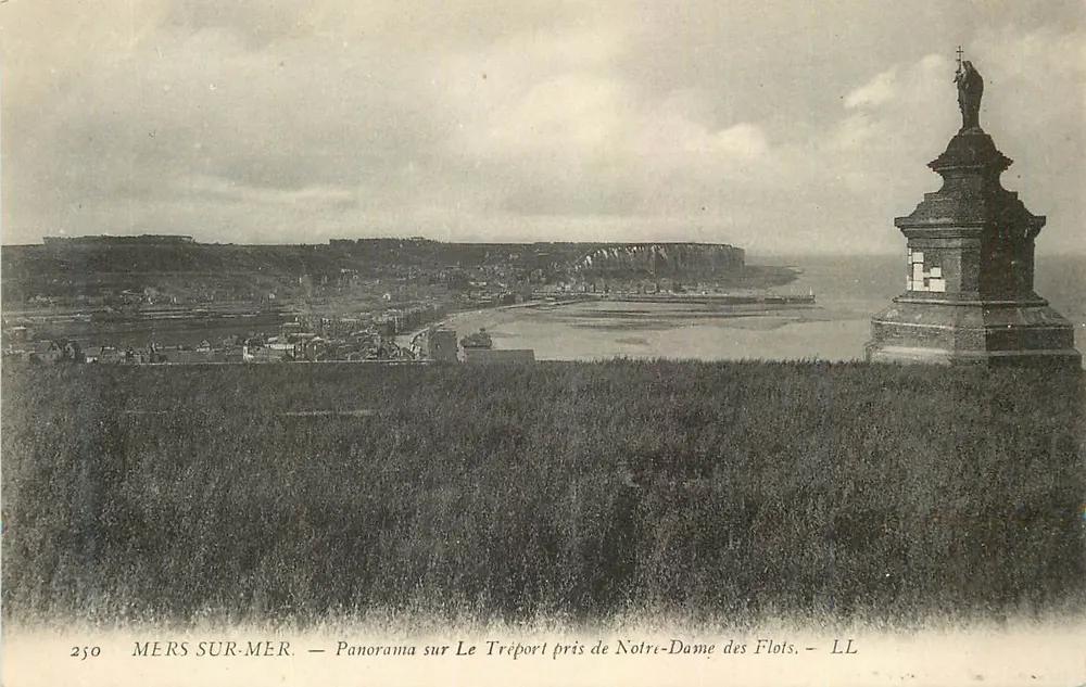 Mers-sur-Mer — Panorama von Le Tréport aus der Sicht von Notre-Dame des Flots — LL - Vorderseite