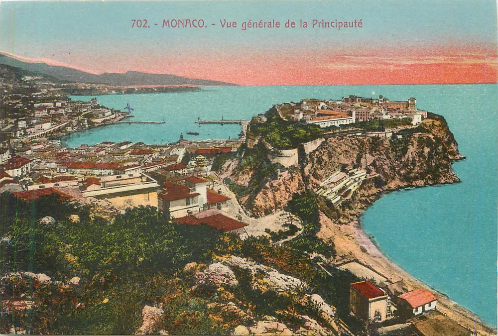 Mônaco — Vista geral da Principalidade — editor não visível, número de série 702 - Frente