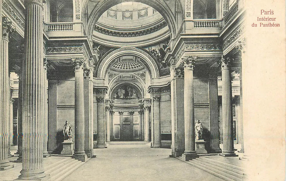Interior do Panteão — Paris — editor não identificado, número de série não visível - Frente