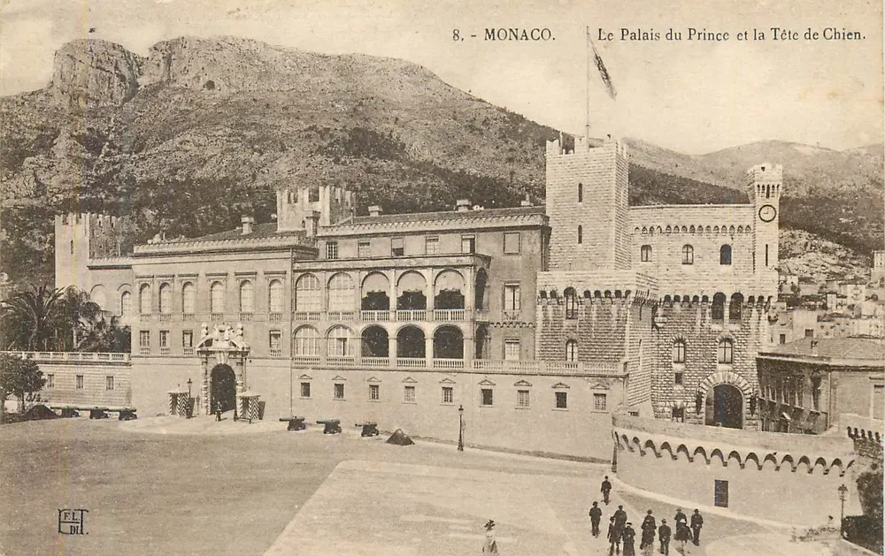 Monaco — Schloss des Prinzen und der Hundekopf — Verlag E.L.T. D.L. - Vorderseite