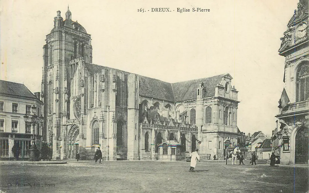 Dreux - Igreja de São Pedro — C. Pencault, editor, Dreux - Frente