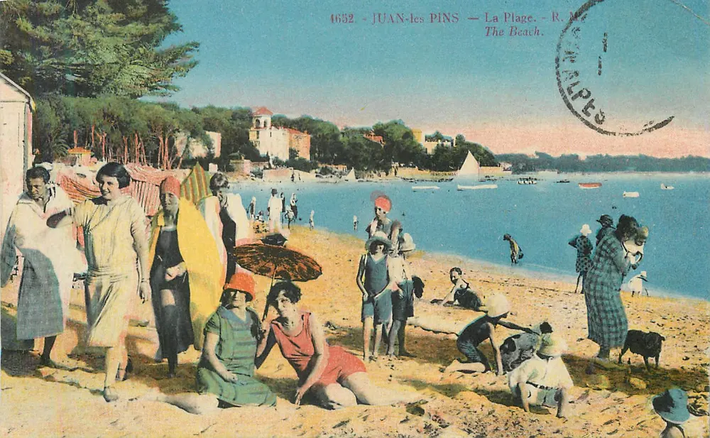 Juan-les-Pins — A Praia — R.M. — The Beach - Frente