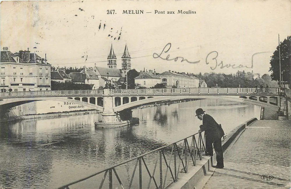 Melun — Ponte dos Moinhos — Editor FD, n° 247 - Frente