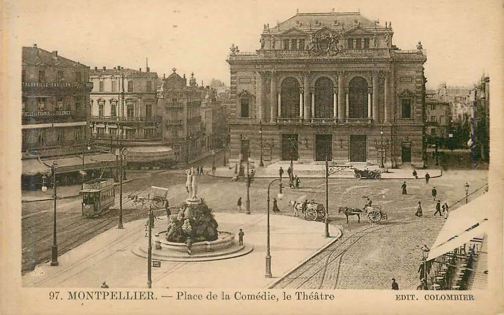 Montpellier — Place de la Comédie, le Théâtre - Recto