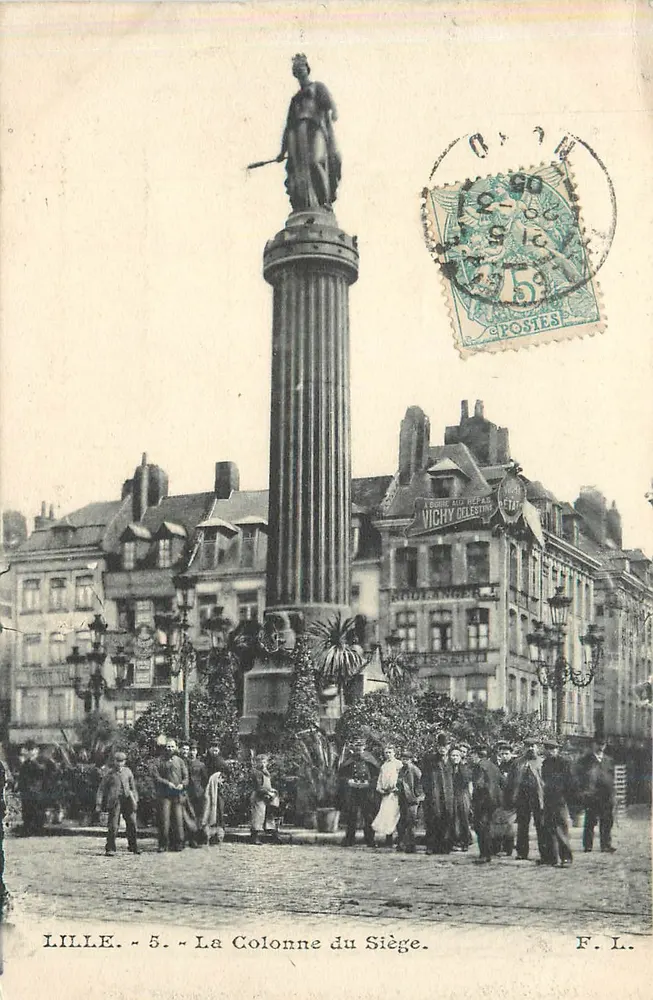 Lille - De Kolom van de Belegering — F. L. n°5 - Voorkant