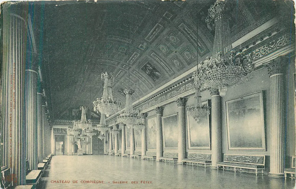 Castelo de Compiègne — Galeria das Festas — Editor: J. P. L. Paris - Frente