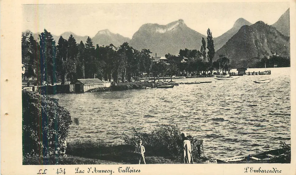 Lago de Annecy, Talloires — O Embarcadouro — LL 454 - Frente