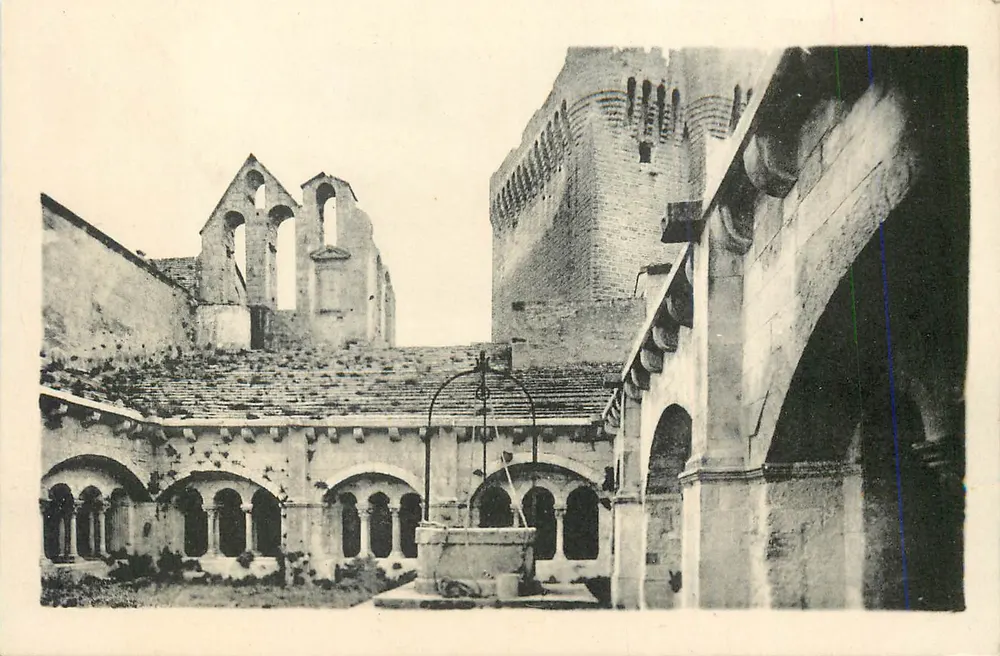 Ruinen der Abtei Sainte-Marie d'Albi — Ansicht des Kreuzgangs und Turms — unbekannter Verleger - Vorderseite