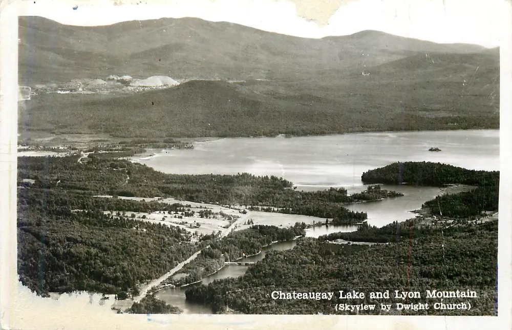 Chateaugay Lake and Lyon Mountain — Skyview by Dwight Church - Recto