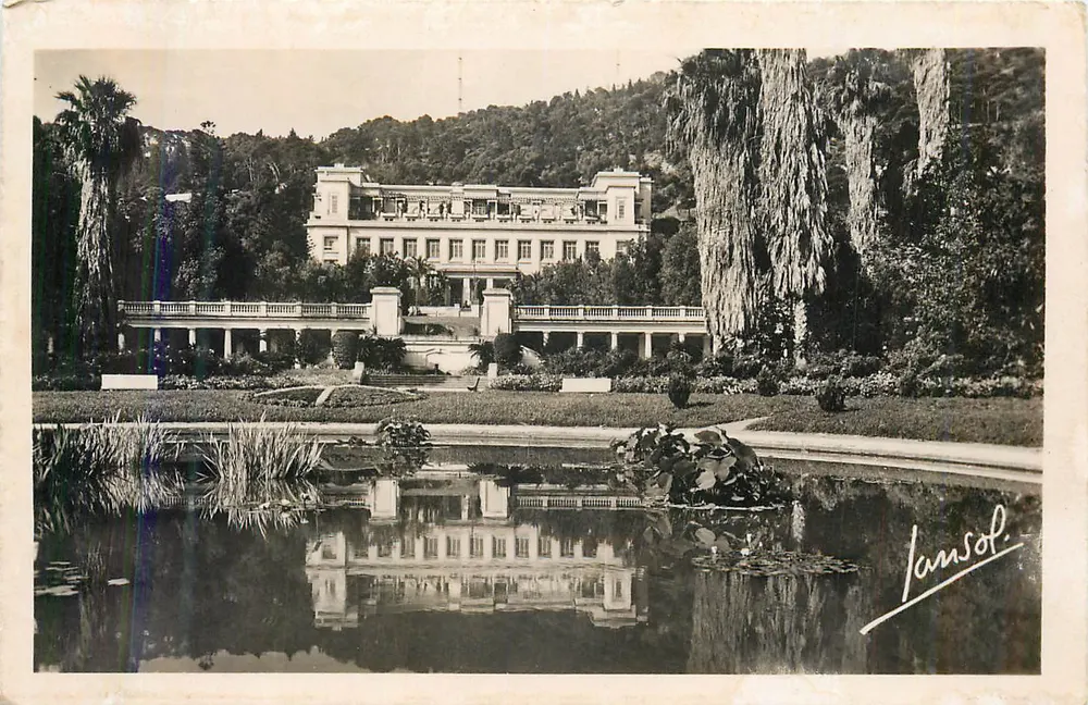 Hotel de la Ville de Nice — vista do lago — Janssot - Frente