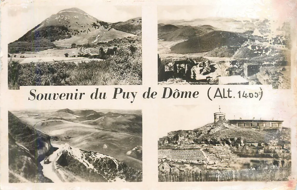 Puy de Dôme — Lembrete do Puy de Dôme (Alt. 1405m) — Mercure Dômes - Frente
