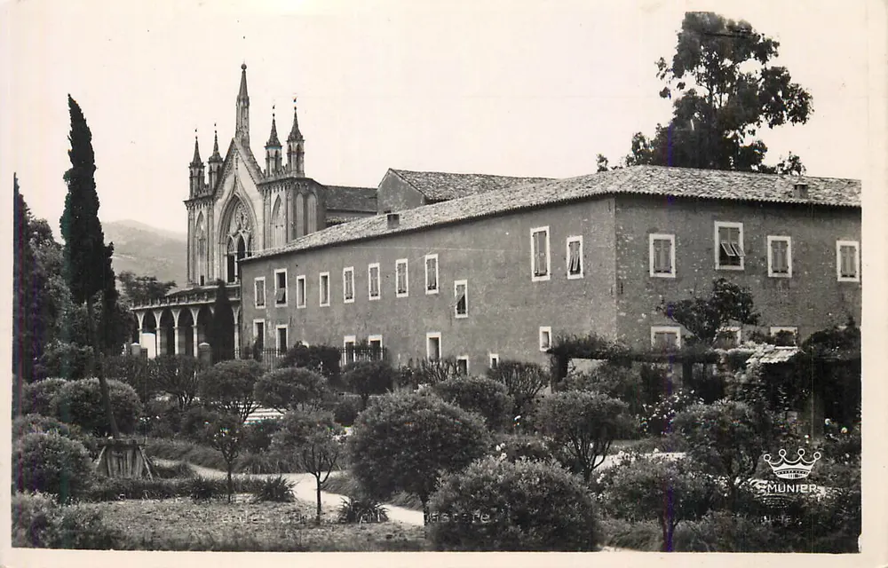 Monastero di Santa Maria della Visitazione — vista del chiostro e della facciata — editore Munier, n° 14352 - Recto