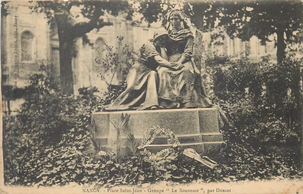 NANCY - Place Saint-Jean - Gruppe "Le Souvenir", von Dubois - Vorderseite