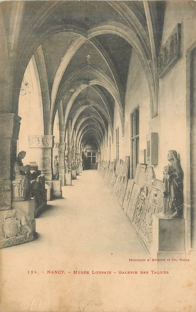 Nancy - Museu Lorrain - Galeria das Taques — Fototipia A. Bargoret et Cie, Nancy, n°124 - Frente