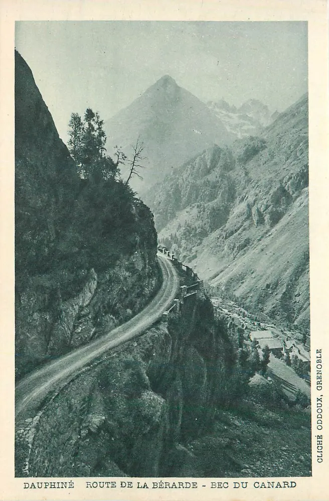 Route de La Bérarde - Bec du Canard — Dauphiné, photo by Oddoux, Grenoble - Front