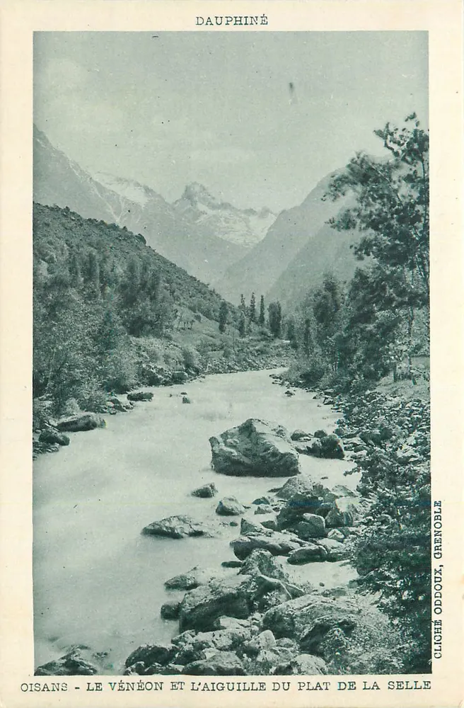 Oisans - Le Vénéon und die Aiguille du Plat de la Selle — Foto von Oddouz, Grenoble - Vorderseite