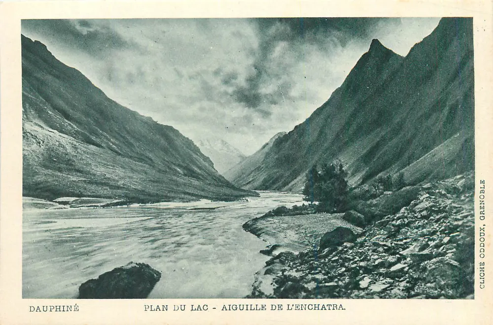 Plano do Lago - Agulha da Enchatra — Dauphiné, cliché Oddoux, Grenoble - Frente