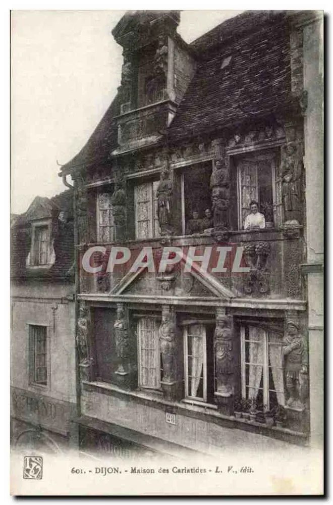 Dijon - Casa das Cariatides - L. V., editor - Frente