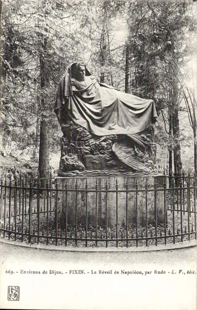 El Despertar de Napoleón, de Rude — Alrededores de Dijon — L. V., editor - Anverso