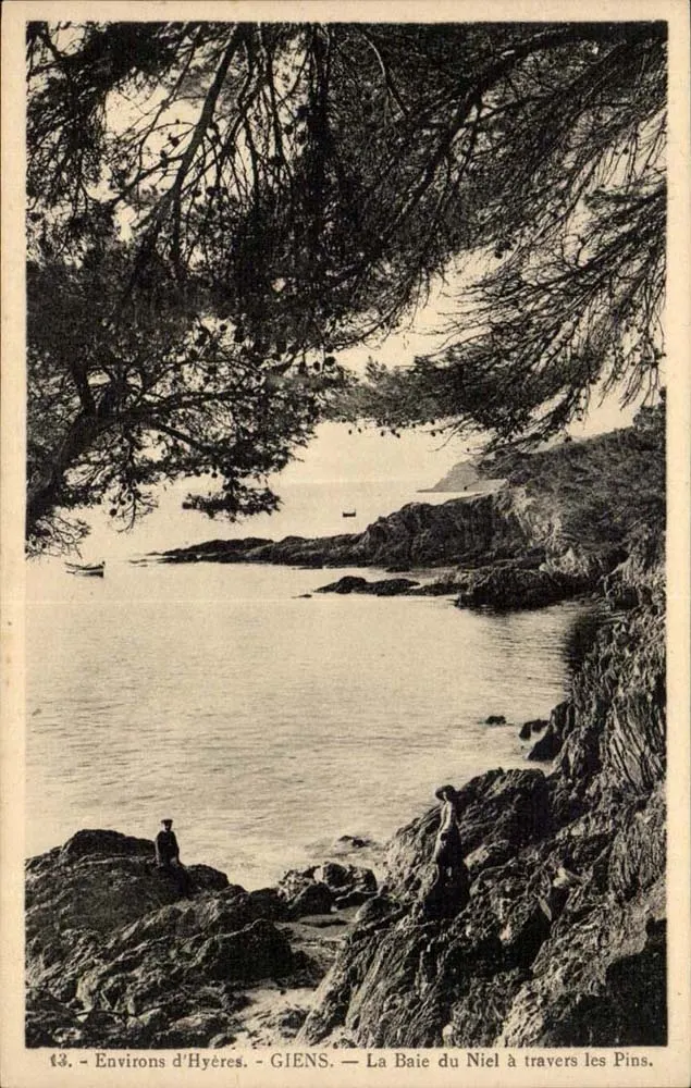 Baie du Niel durch die Kiefern — Umgebung von Hyères — GIENS — Nr. 13 - Vorderseite