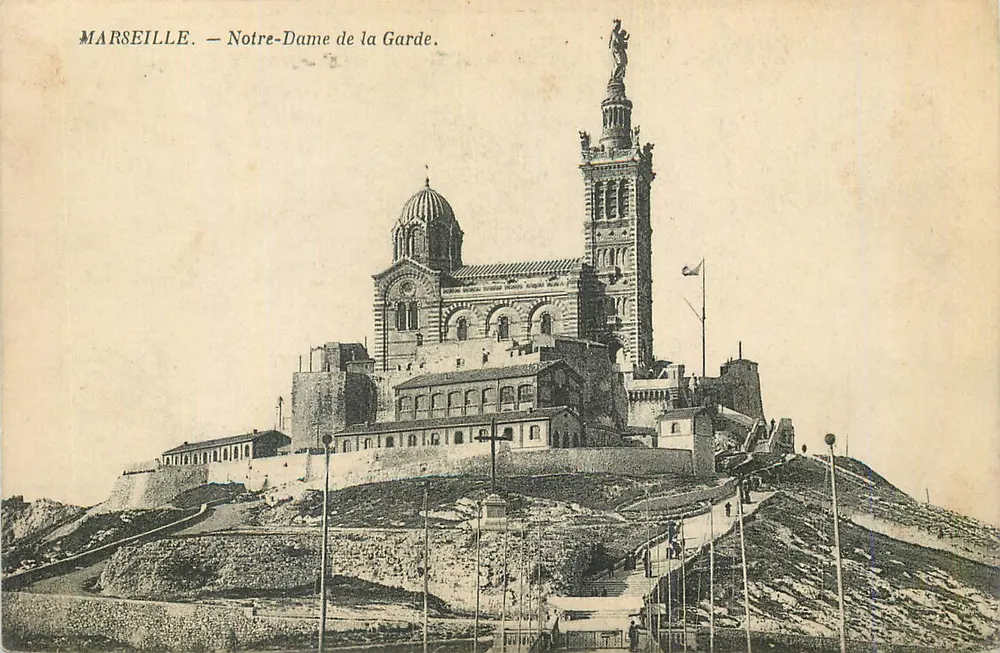 Marseille — Nossa Senhora da Guarda — vista panorâmica - Frente