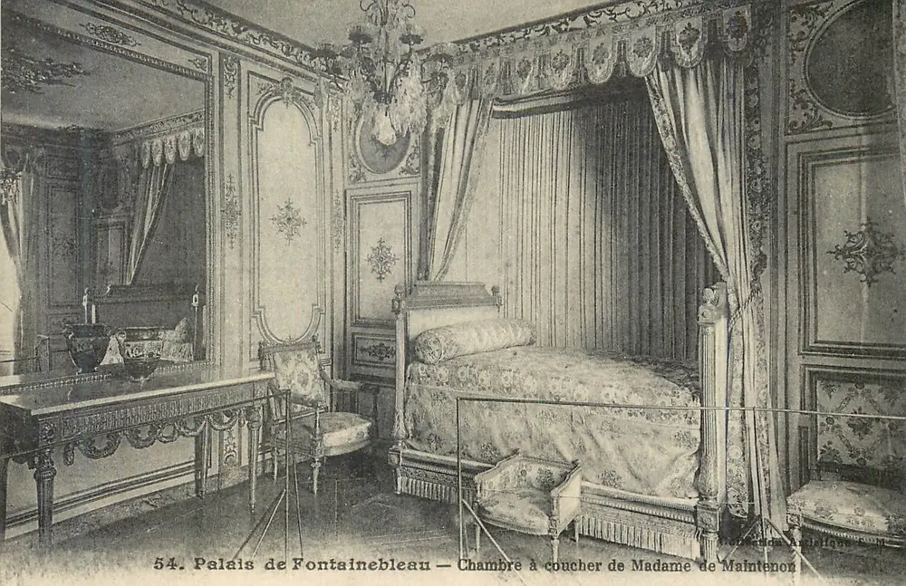 Schloss Fontainebleau — Schlafzimmer der Madame de Maintenon — n°54 - Vorderseite
