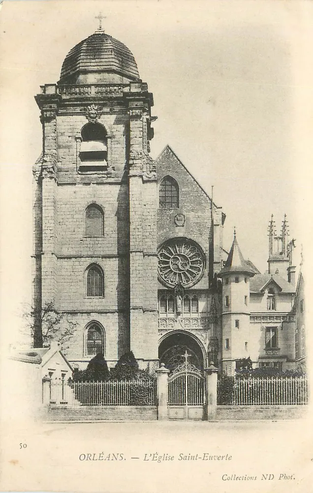 Orléans — A Igreja de São Euverne — Collections ND Phot. - Frente
