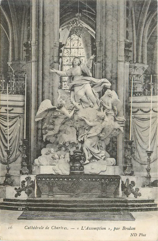 Cathédrale de Chartres — « L'Assomption », par Bridan - Recto