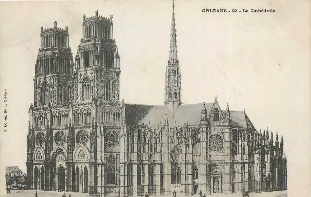 Orléans - A Catedral — J. Loong, Editor, Orléans - Frente