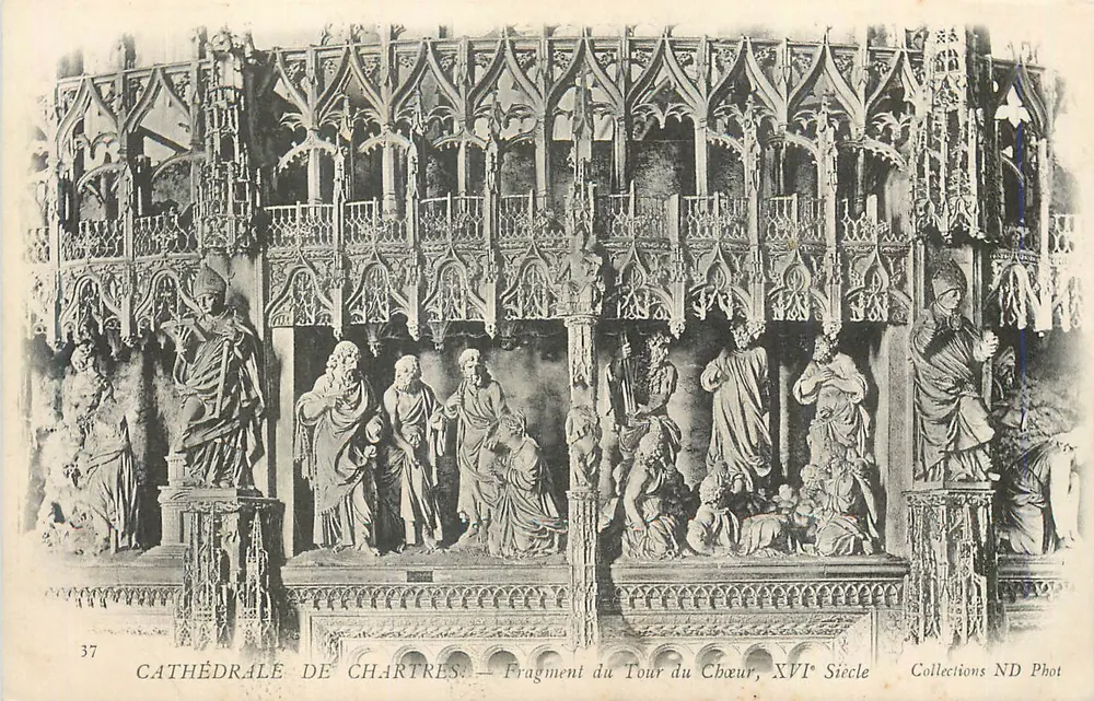 Kathedrale von Chartres — Fragment des Chorumschritts, 16. Jahrhundert — Collections ND Phot - Vorderseite